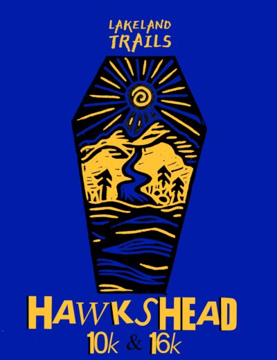 Hawkshead 26 design Royal Blue tee