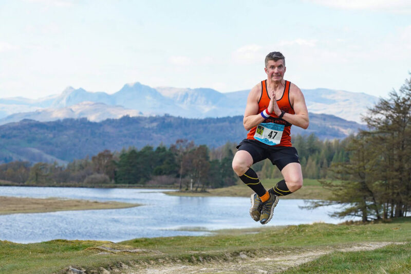 Carousel Hawkshead guy pose